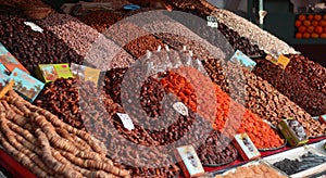 Dried fruit in the eastern markets photo