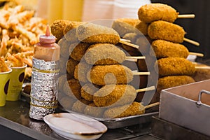 Eastern delicacies on sale at a street market