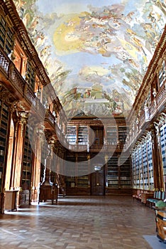 Eastern Europe Czech Republic Prague Baroque Style Klementinum Library Antique Czechoslovakia Unesco Cultural Heritage Site