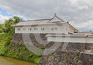 Eastern Main Gate of Second Bailey of Yamagata Castle, Japan