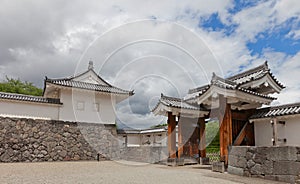 Eastern Main Gate of Second Bailey of Yamagata Castle, Japan