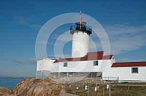 Eastern Point Lighthouse, Rear View, Gloucester, MA