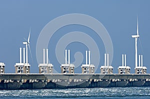 Eastern Scheldt storm surge barrier, Netherlands