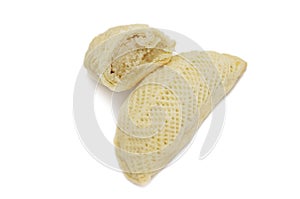 Eastern shekerbura cake isolated on white