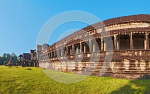 The outer gallery of Angkor Wat temple, Cambodia