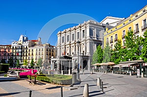 Eastern square Plaza de Oriente and Royal theatre Teatro Real, Madrid, Spain photo