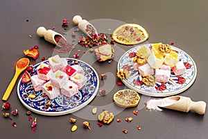 Eastern sweets. Traditional Turkish delight