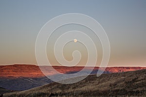 Eastern Washington moon rise