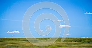 Eastern Washington state Landscapes and pastures on sunny day