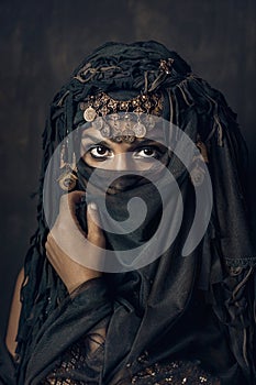 Eastern woman princess costume conceptual portrait