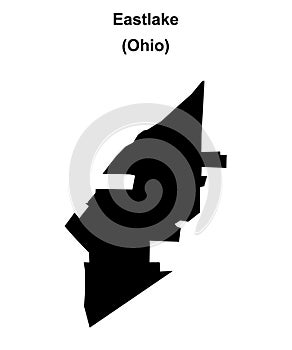 Eastlake outline map