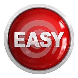 Isolated Easy button photo