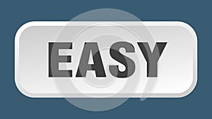 easy button. easy square 3d push button.