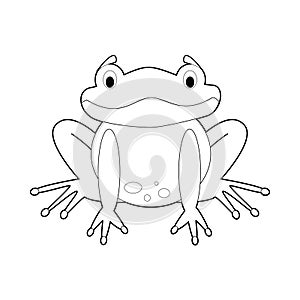 Easy Coloring Animals for Kids: Frog