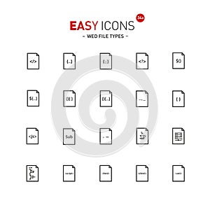 Easy icons 34a File types