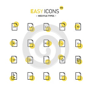 Easy icons 34d File types