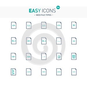 Easy icons 34e File types