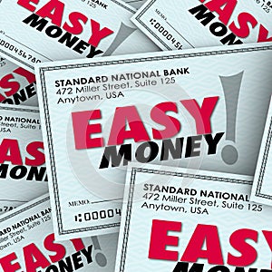 Easy Money Check Pile Passive Income Effortless Free Fast Payment photo