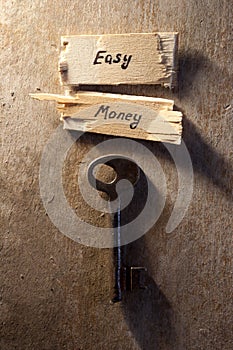 Easy money concept