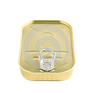 Easy open sardine can with the pull tab