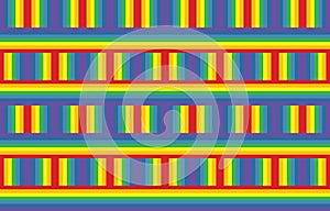 Super Rainbow Geometric Seamless pattern.