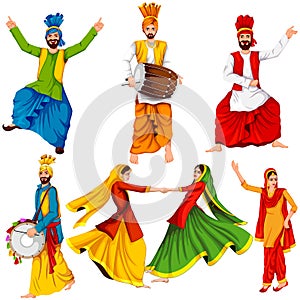 Happy Lohri festival of Punjab India background