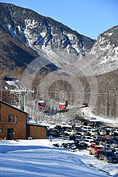 Easy way Gondola lift at Stowe Ski Resort in Vermont