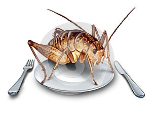 Eat Bugs Exotic Food Concept