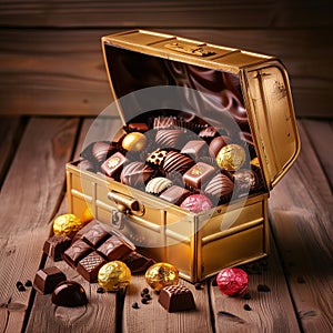 Eat chocolate at Easter. Arte com IA photo