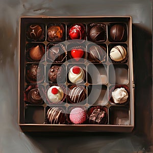 Eat chocolate at Easter. Arte com IA photo