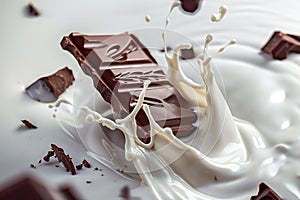 Eat chocolate at Easter. Arte com IA photo