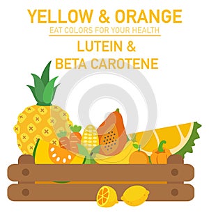 Eat colors for your health-YELLOW & ORANGE FOOD