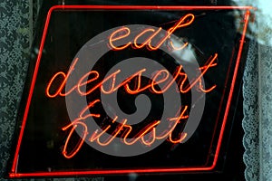 Eat dessert first photo