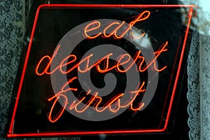 Eat dessert first