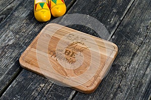 Eat Drink and Be Married wood cutting board