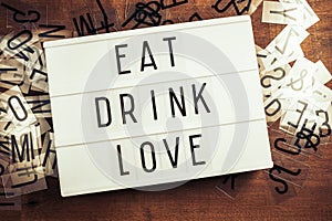 Eat Drink Love on Lightbox