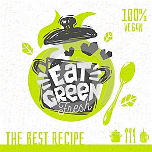 Eat green soup love heart logo fresh organic recipes