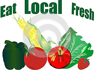 Eat local and fresh Veggie products...