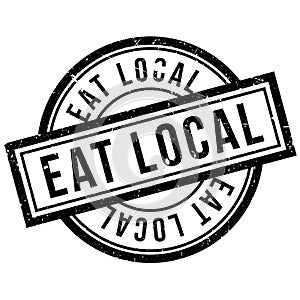 Eat Local rubber stamp photo