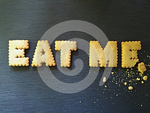 Eat me! Biscuit order temptation food eating diet fat