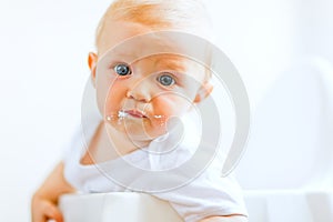 Eat smeared pretty baby impressively looking