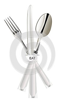 Eat tools spoon knife fork