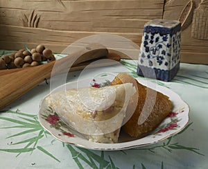 Eating in China - traditional rice dumplings