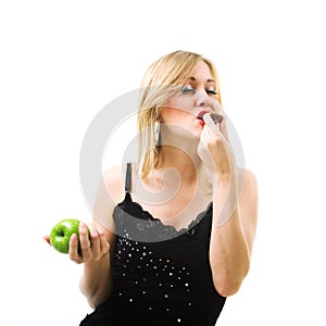 Eating chocolate, not fruit