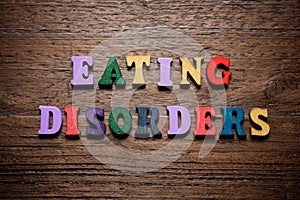 Eating disorders concept view photo