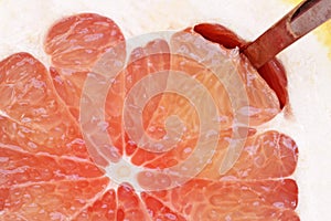 Eating grapefruit