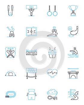 Eating habits linear icons set. Nutrition, Diet, Choices, Portions, Healthy, Snacking, Mindful line vector and concept