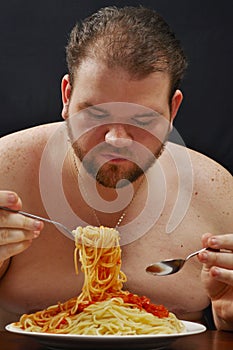 Eating pasta