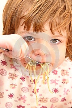 Eating pasta