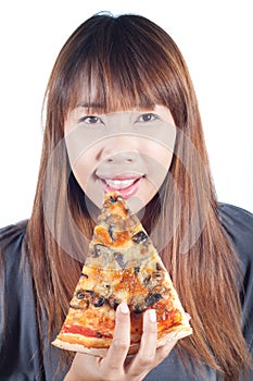 Eating Pizza photo